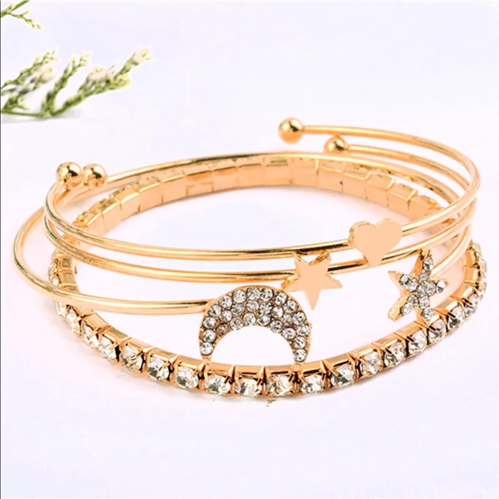 4 pcs bracelet star and moon - Picture 2 of 3